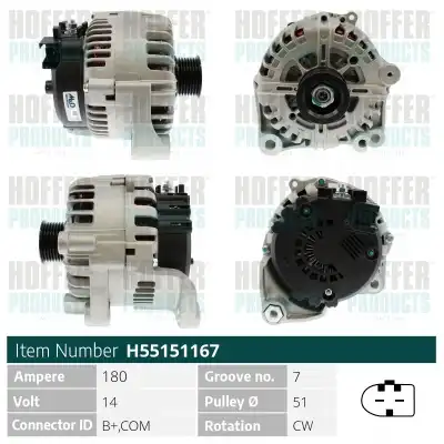 Генератор HOFFER H55151167