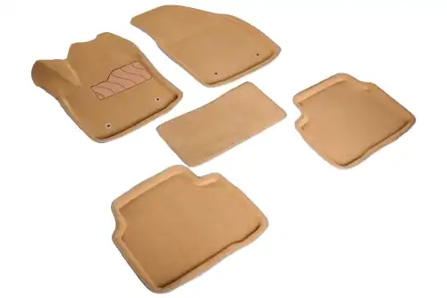 Коврики в салон SEINTEX 98556 Geely Tugella 2020-н.в. 5 шт., бежевый
