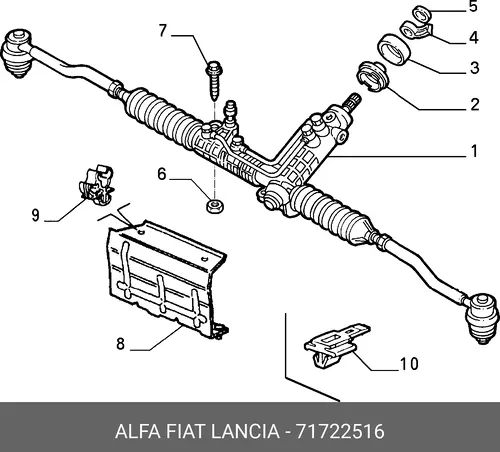 Рулевая рейка ALFA ROMEO 71722516