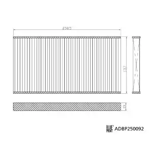 Салонный фильтр BLUE PRINT ADBP250092