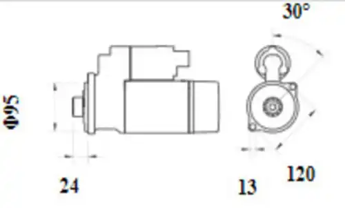 Стартер MAHLE MS 1162