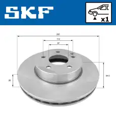 Тормозной диск VKBD 80181 V1 SKF
