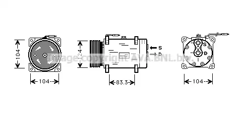 компрессор конд. RTK244 PRASCO