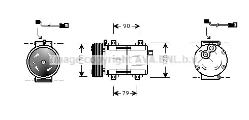 компрессор кондиционера Ford FDK282 PRASCO