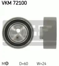 ролик натяжной ремня ГРМ!\ Nissan Sunny/Bluebird 1.6/1.8 16V 87-91 VKM72100 SKF