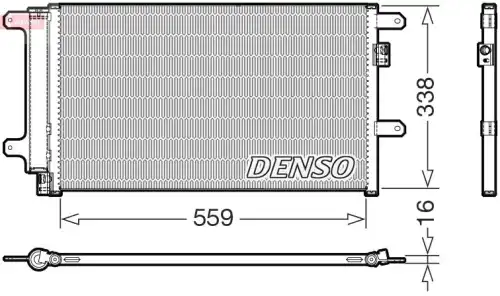 Радиатор кондиционера (конденсатор) DENSO DCN12007