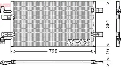 Радиатор кондиционера (конденсатор) DENSO DCN20019