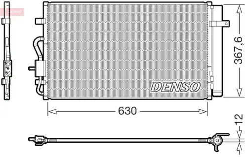Радиатор кондиционера (конденсатор) DENSO DCN20050