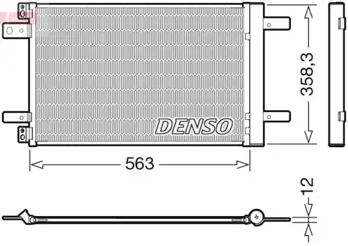 Радиатор кондиционера (конденсатор) DENSO DCN21032