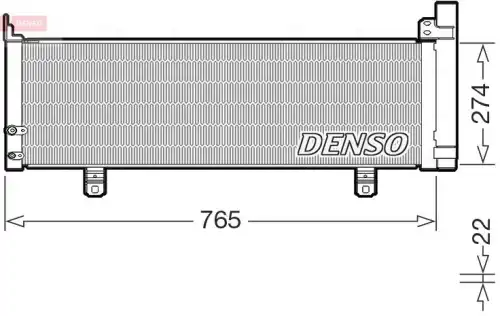 Радиатор кондиционера (конденсатор) DENSO DCN50129