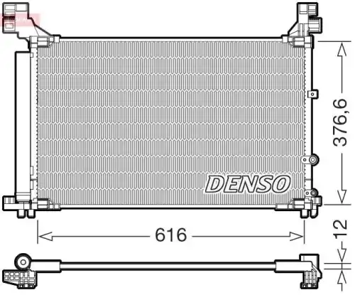 Радиатор кондиционера (конденсатор) DENSO DCN50133