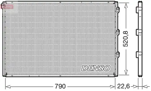 Радиатор кондиционера (конденсатор) DENSO DCN99079