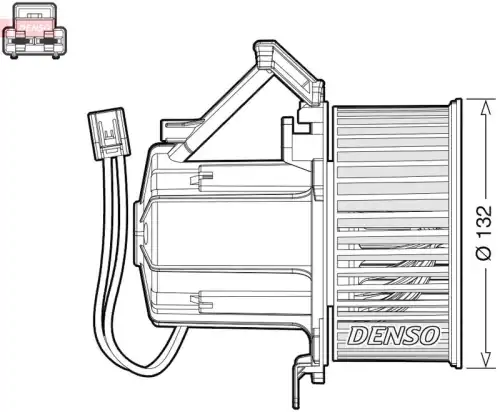 Вентилятор отопителя DENSO DEA02008
