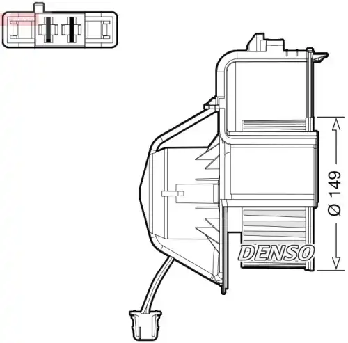 Вентилятор отопителя DENSO DEA05007