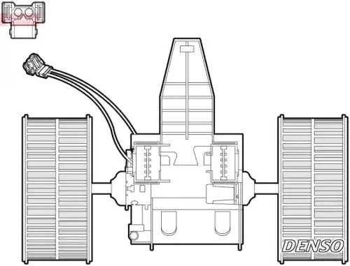 Вентилятор отопителя DENSO DEA05009