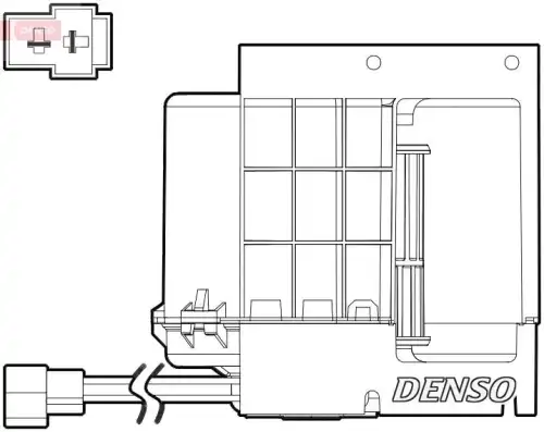 Вентилятор отопителя DENSO DEA17033