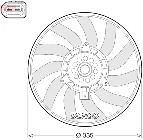 elektrowentylatorQ38U... DER02008 DENSO