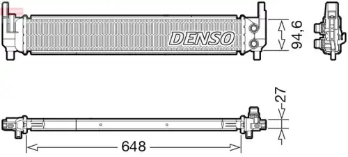 Радиатор системы охлаждения двигателя DENSO DRM02042
