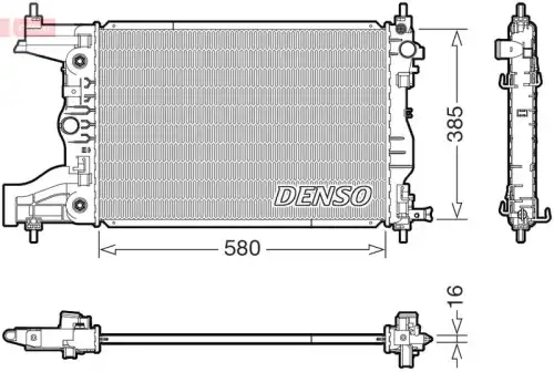 Радиатор системы охлаждения двигателя DENSO DRM15016