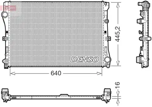 Радиатор системы охлаждения двигателя DENSO DRM17118