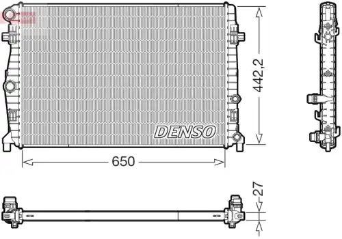 Радиатор системы охлаждения двигателя DENSO DRM32058