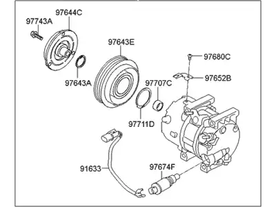 КОМПРЕССОР 977013R000 HYUNDAI