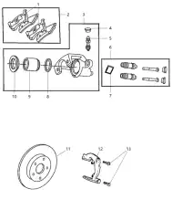 Тормозной суппорт 05011974AA JEEP