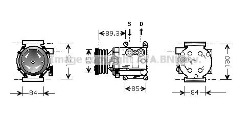 Компрессор, кондиционер FDK402 PRASCO