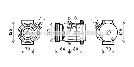 Компрессор, кондиционер CTK037 PRASCO