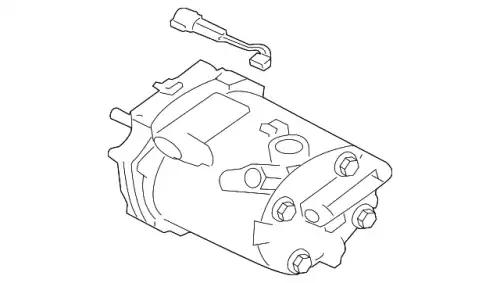 компрессор кондиционера Mitsubishi Outlander 2.0 Di-D 07> 7813A129