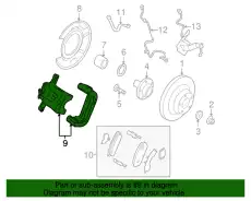 Тормозной суппорт FEZ52698Z MAZDA