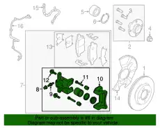 Тормозной суппорт DFZ13398Z MAZDA
