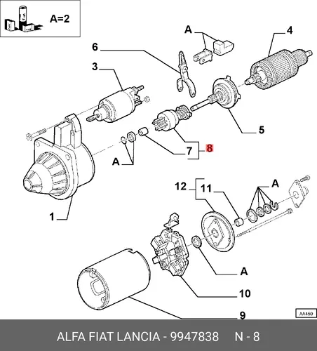 Рулевой наконечник ALFA ROMEO 9947838