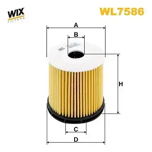 Фильтр масляный WIX WL7586
