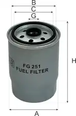 Топливный фильтр GOODWILL FG251