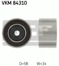 ролик обводной ремня ГРМ!\ Mazda 626 2.0D SOHC 87-97 VKM84310 SKF