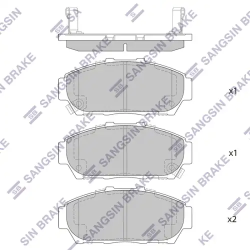 Тормозные колодки дисковые SANGSIN SP1266