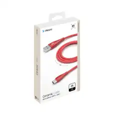 Кабель Deppa Ceramic USB - USB-C, 1м, красный 1665480