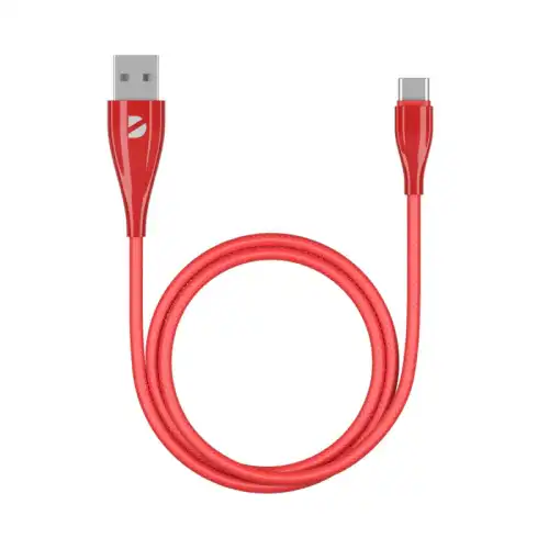 Кабель Deppa Ceramic USB - USB-C, 1м, красный 1665480