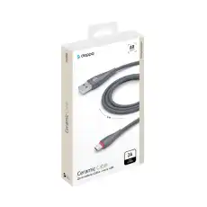 Кабель Deppa Ceramic USB - micro USB, 1м, серый 1665469