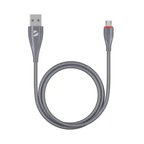 Кабель Deppa Ceramic USB - micro USB, 1м, серый 1665469
