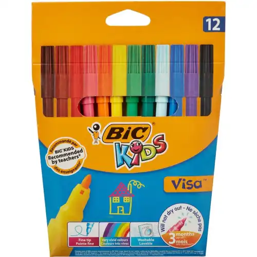 Фломастеры 12цв., Bic, 888695 319035
