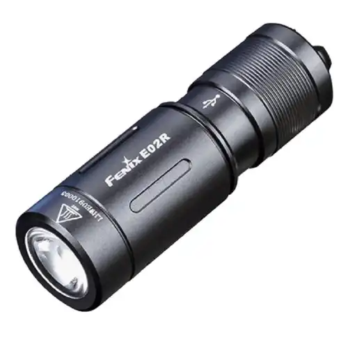 Фонарь Fenix E02R, черный, E02RBK 1751998