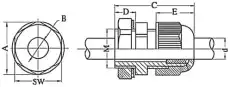 DKC Сальник PG9 IP68 д4-8мм 4шт 52600R