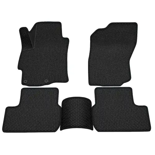 Коврики в салон REZKON 9224010201 Mitsubishi Lancer X 2007-2015 4 шт., черный