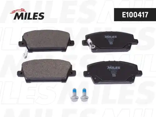 Тормозные колодки дисковые передняя ось MILES E100417