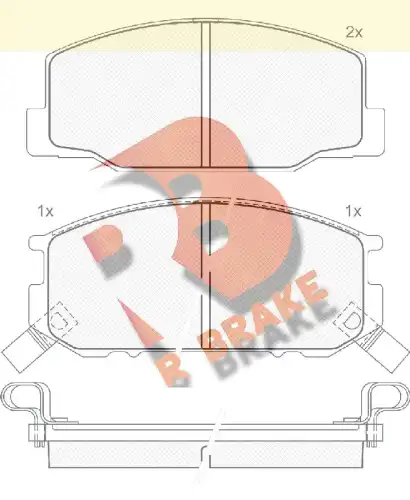 Тормозные колодки дисковые R BRAKE RB0501