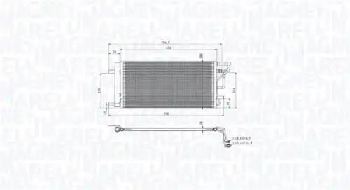 Конденсатор, кондиционер 350203105200 MAGNETI MARELLI