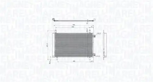 Конденсатор, кондиционер 350203105500 MAGNETI MARELLI