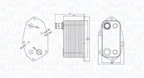 Масляный радиатор MAGNETI MARELLI 350300000200